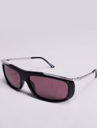 UK Wrap sunglasses in black and silver